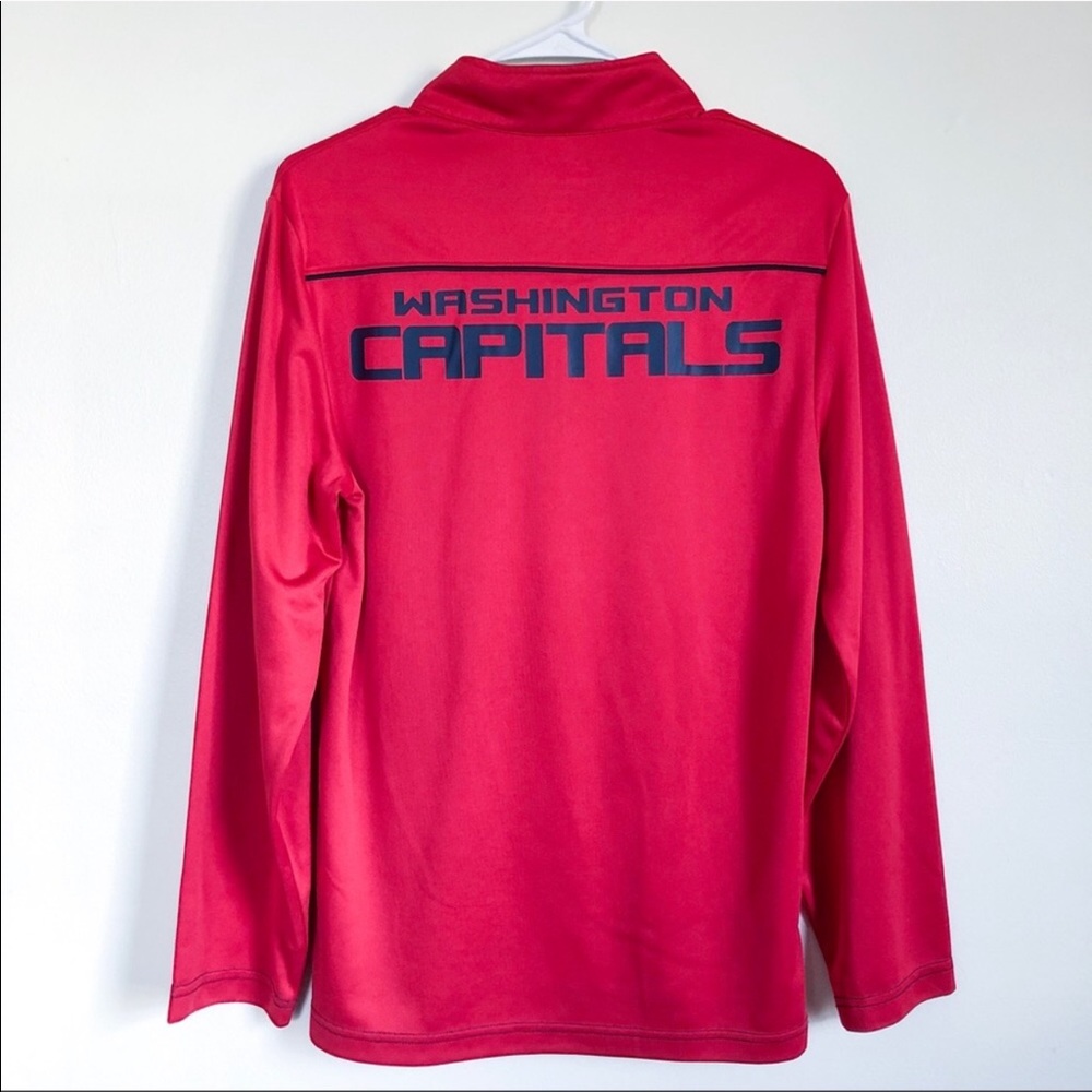 majestic | NHL washington capitals thermabase quarter half zip - Picture 2 of 5